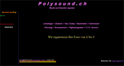 Desktop Screenshot of polysound.ch