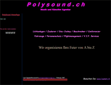 Tablet Screenshot of polysound.ch